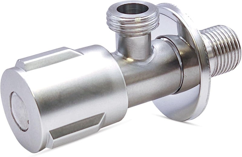 Duravel Angle Stop Valve - Brass Water Shut Off Valve for Faucet or Toilet Installation - Image 1